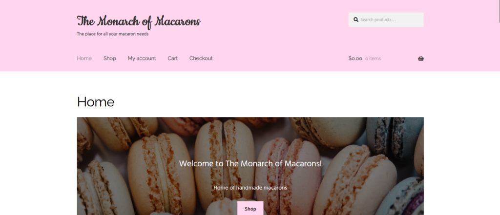 Monarch of Macarons shop