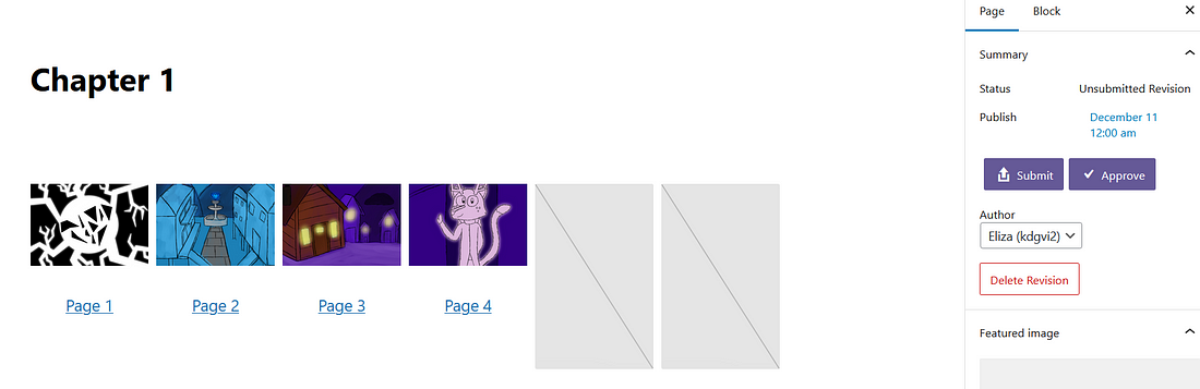 Submitting a revision of the chapter 1 archive to go live at December 11th at midnight